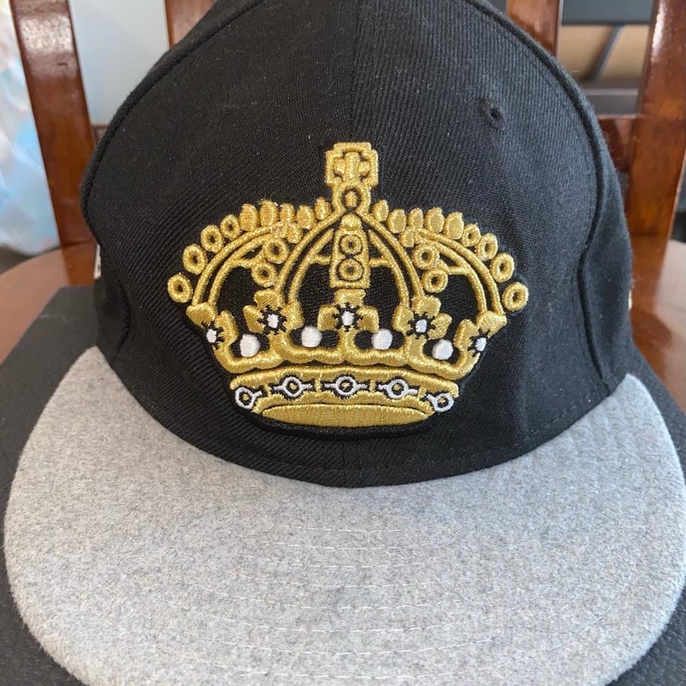 New Era 59Fifty Los Angeles Kings 50 Years 2017 Fitted Hat Cap Size 7 1/8 NWOT